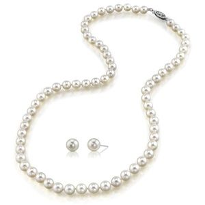 Laguna Pearl Necklace and Earrings